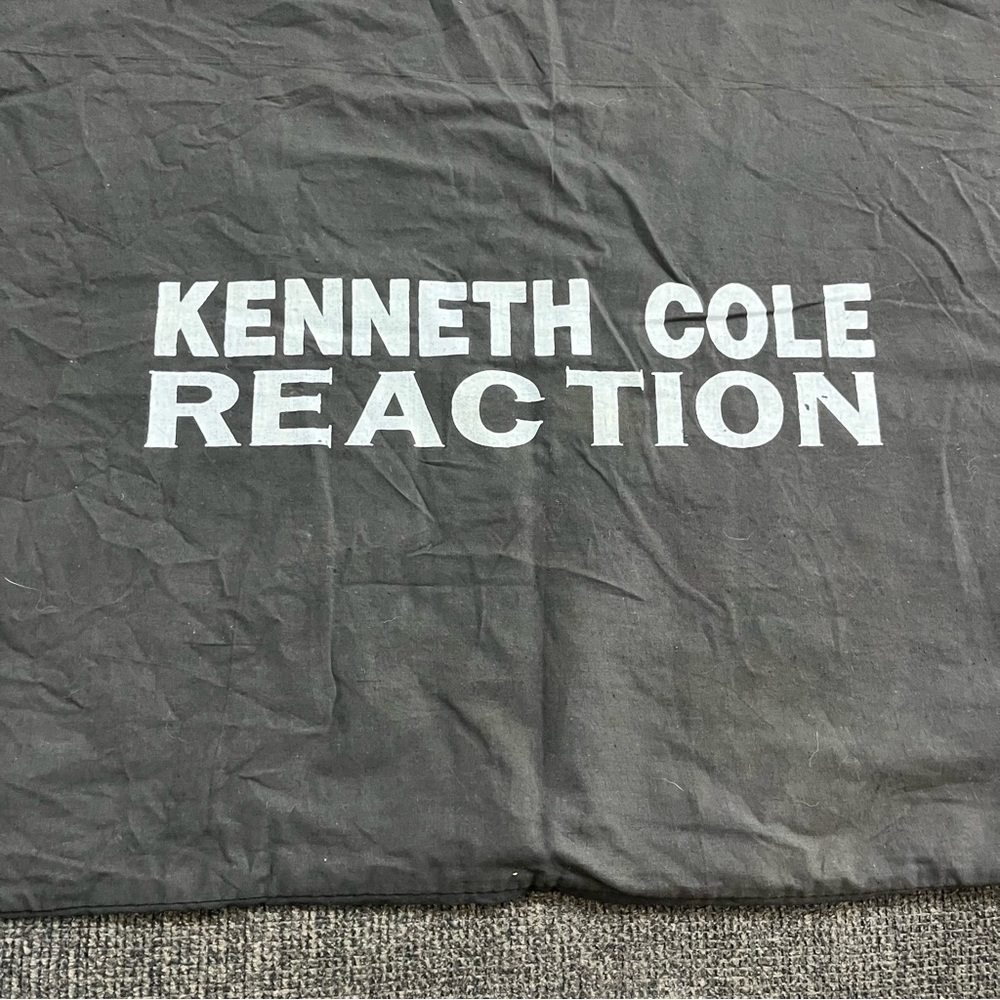 KENNETH COLE REACTION Dust Bag 21.5” X 17” Black Drawstring Dustbag Cover - Picture 3 of 8